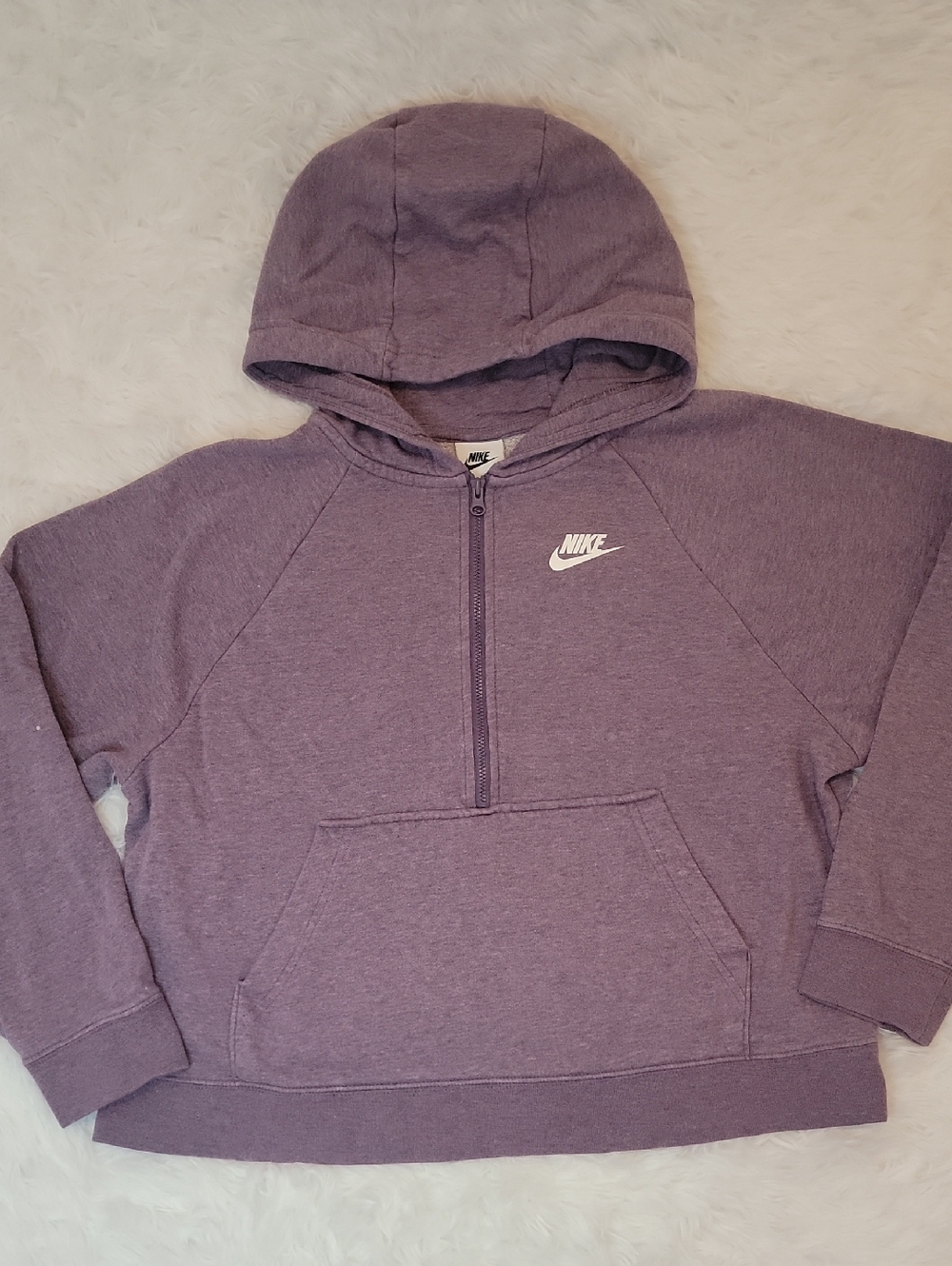 Nike Lavender Half-Zip Pullover Hoodie w/ Pocket. XS